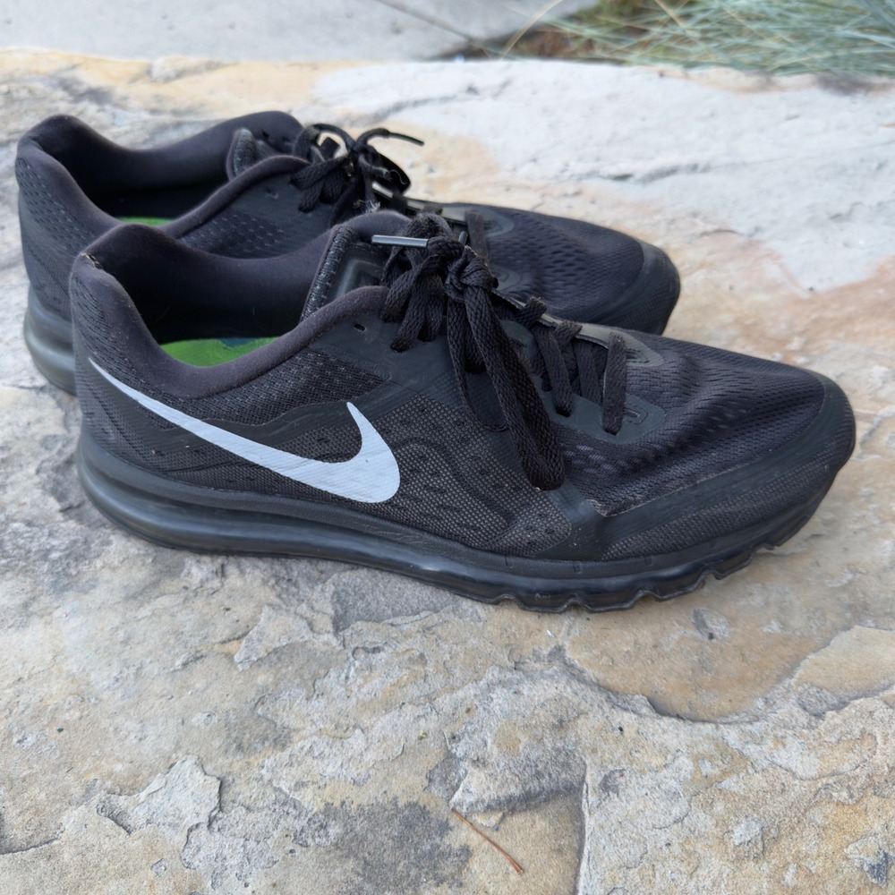 Nike Air Max 2014 Sneaker Men's Size 12 Black/Silver
